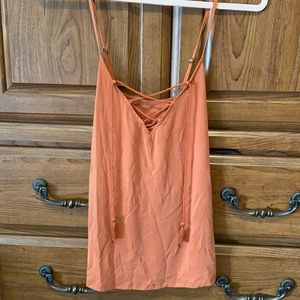 Abercrombie lace up detail tank top